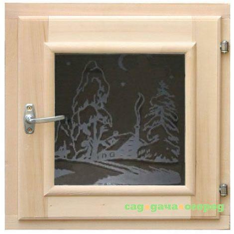 Фото Окно для бани Doorwood DW00872 Art термостекло 500х500 мм