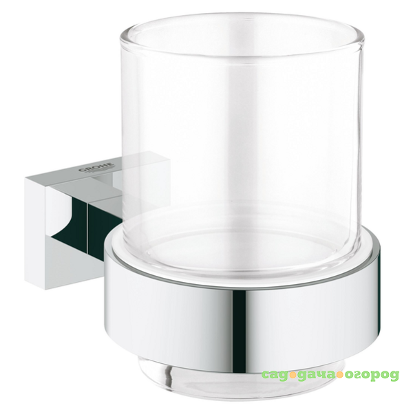 Фото Держатель зубных щеток со стаканом Grohe Essentials Cube 40755001