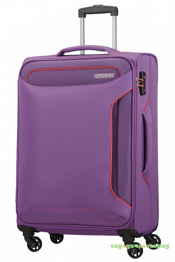 Фото Чемодан American Tourister Holiday Heat фиолетовый M