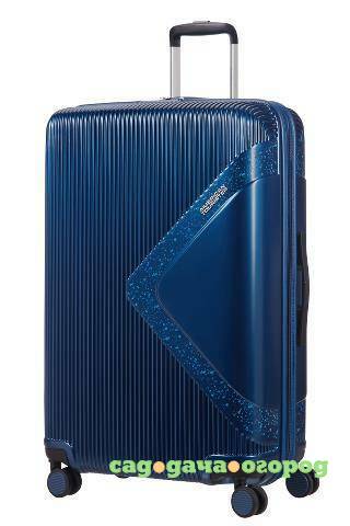 Фото Чемодан American Tourister Modern dream синий с блеском L