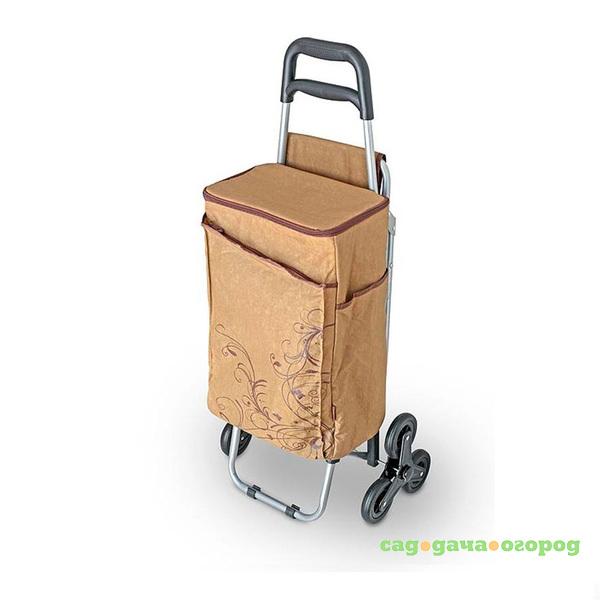 Фото Сумка-холодильник на колесиках Thermos Wheeled Shopping Trolley коричневая 28 л