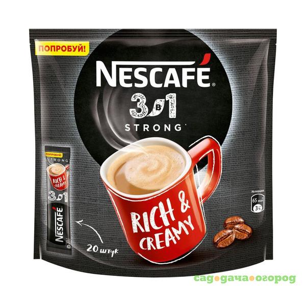 Фото Кофе растворимый Nescafe 3 в 1 Крепкий 20х16 г