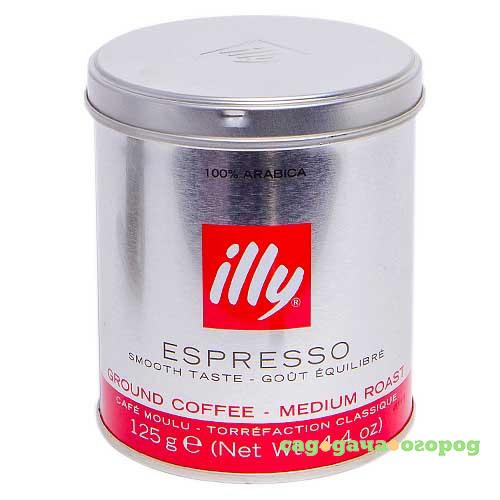 Фото Кофе молотый Illy Espresso средней обжарки 125 г