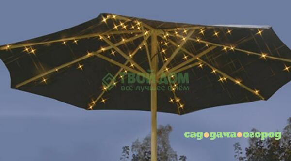 Фото Электрогирлянда зонт Star Trading Желтый 1.4м 484-37