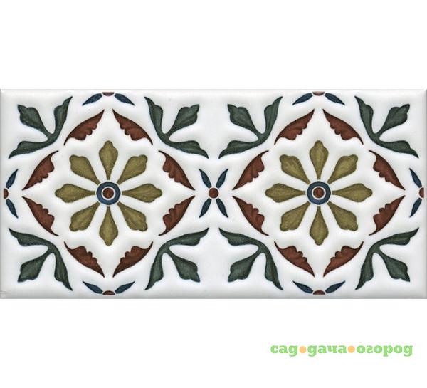 Фото Декор Kerama Marazzi Клемансо орнамент 7,4x15 см STG/B618/16000