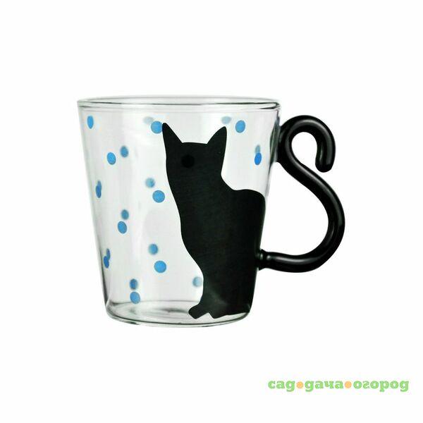 Фото M-240 BlackCat , Кружка Черный кот 240ml , 10,5*8*9см,стекло, Gift'n'home, Великобритания