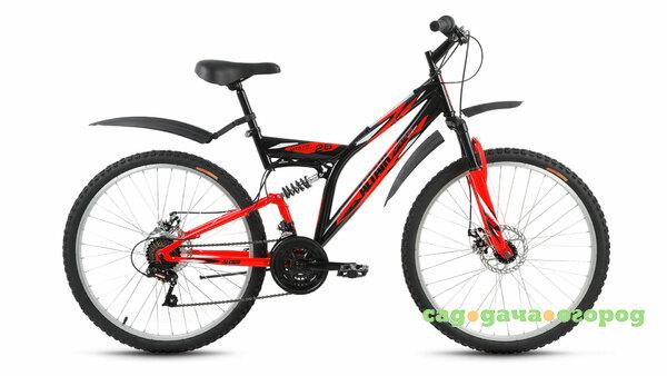 Фото ALTAIR MTB FS 26 disc (рост 18") 2017-2018 (черный/красный, RBKT8SN6Q005)