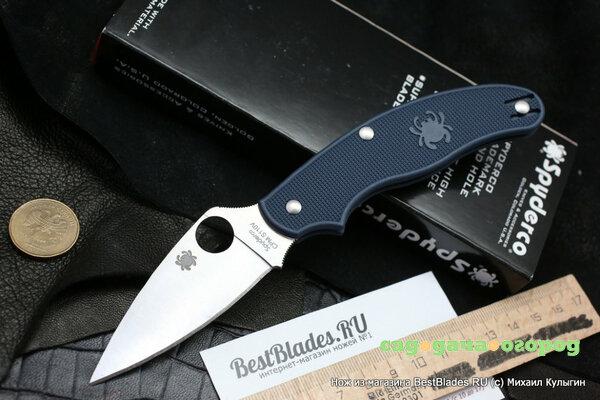 Фото Нож складной Spyderco UK Penknife Dark Blue C94PDBL