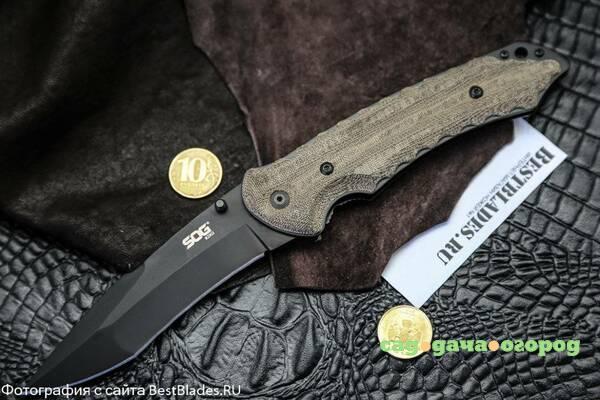 Фото Нож SOG, KU-1012 Kiku Folder TiNi