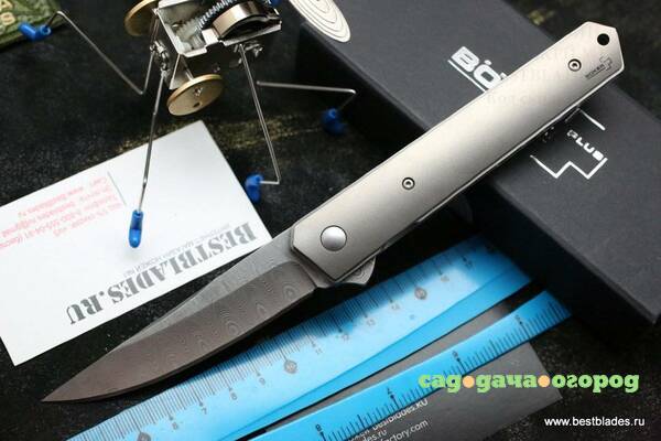 Фото Нож Boker 01bo297dam Kwaiken Flipper Damast