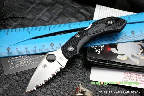 Фото Нож Spyderco Dragonfly 2 Serrated C28SBK2