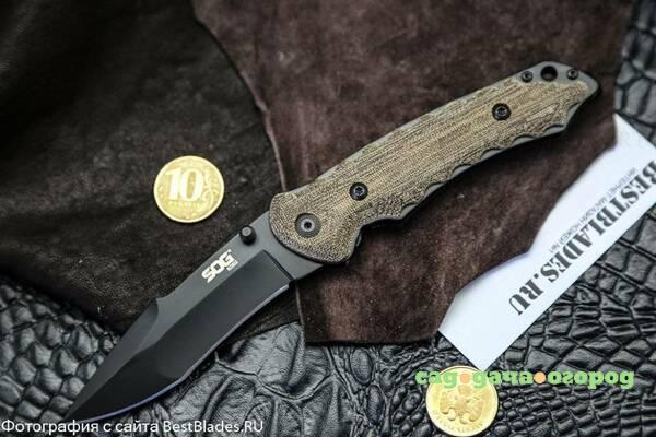 Фото Нож SOG, KU-1002 Kiku Folder TiNi