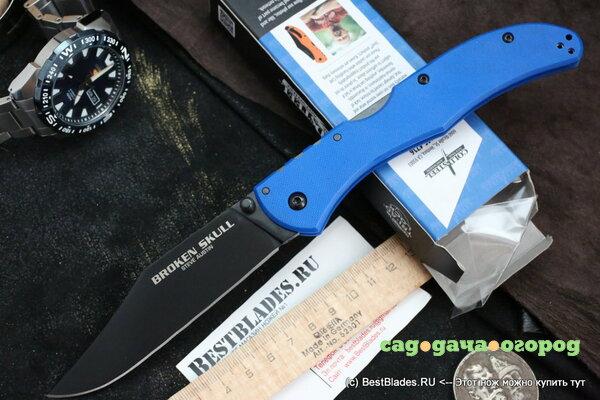 Фото Нож Cold Steel 54SBLU Broken Skull 4 Blue