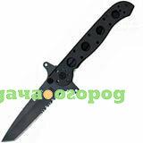 Фото Нож складной Kit Carson M16 Combo Tanto Aluminum Black 90 мм. CR-M16-13SF (CRKT)