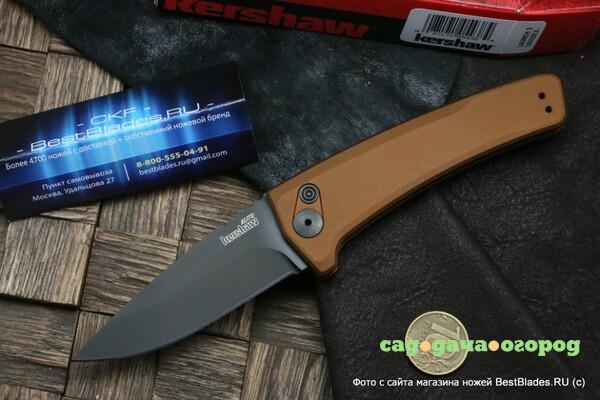 Фото Kershaw K7300EBBLK Launch 3 - нож автомат., черн. клинок, сталь CPM154CM, песочная рук-ть