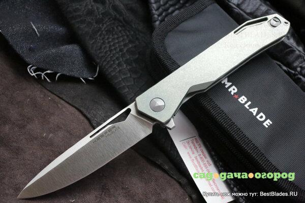 Фото Нож складной Mr. Blade Keeper M390 рукоять титан анодировка в зеленый