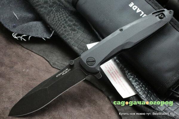 Фото Нож складной Mr.Blade Convair сталь D2 Black Stonewash рукоять G10 черная