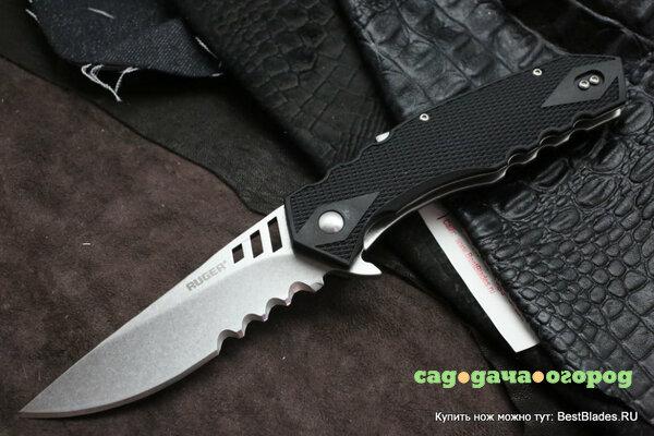 Фото Складной нож Ruger Knives Follow-Through Matthew Lerch’s Design Ball-Bearings Flipper 1702