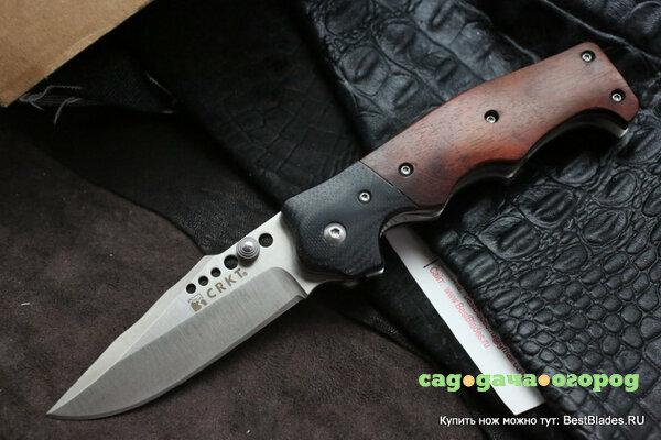 Фото Нож-полуавтомат Natural 2 - Cocobolo with G10 Bolster 80 мм. CR/7080W (CRKT)