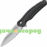 Фото Нож складной Ripple Combo Edge, Grey Coating Stainless Steel Handle (IKBS® Flipper) 80 мм. CR/K406GXS (CRKT)