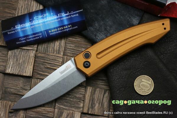 Фото Kershaw K7200EBSW Launch 2 - нож автомат., сталь CPM154CM, песочная рук-ть