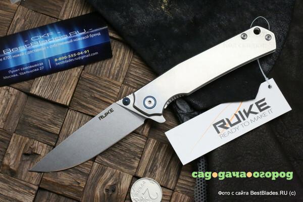 Фото Складной нож Ruike P801-SF Stonewash