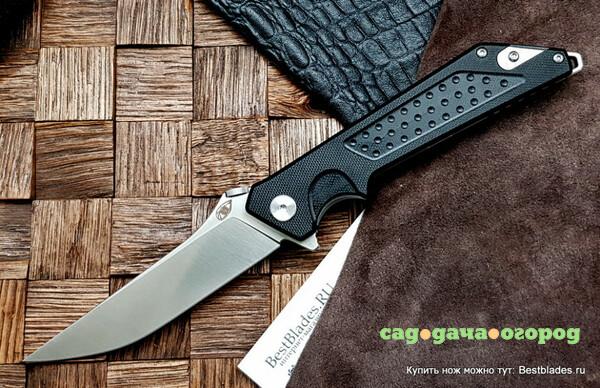 Фото Нож Reptilian Вист 01 сталь D2 Satin, рукоять Black G10