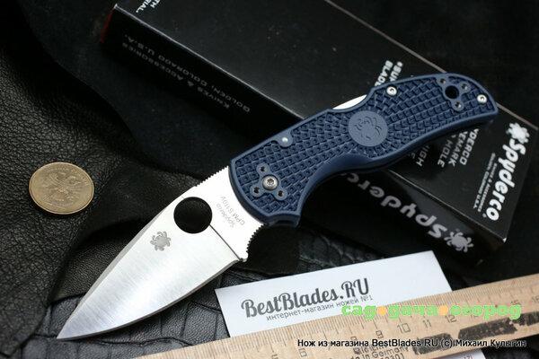 Фото Нож складной Spyderco Native 5 S110V Blue C41PDBL5