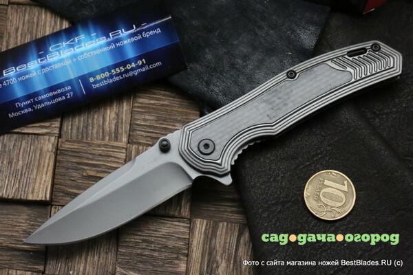Фото Нож Кершау K8310 Fringe - нож складной, рук-ть сталь/карбон, сталь 8Cr13MoV