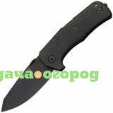 Фото Складной нож TM1 Solid® Single-Piece Micarta, Black Blade (IKBS® Pivot) 90 мм. L/TM1 MB (Lion Steel)