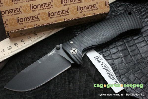 Фото Нож Lion Steel SR-1 Aluminium Black L/SR1A BB