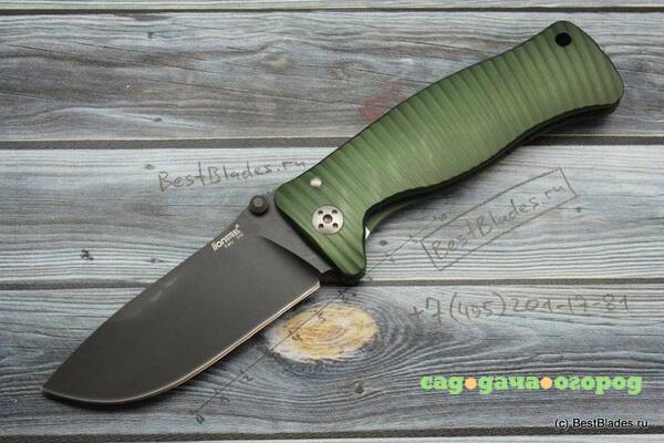 Фото Нож Lion Steel SR-1 Aluminium Green L/SR1A GB