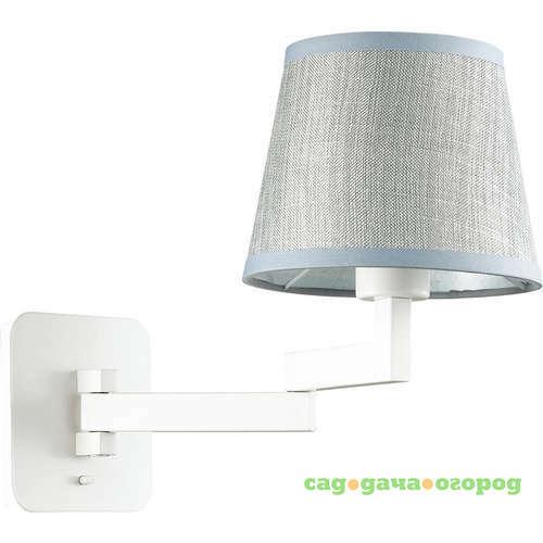 Фото Бра Odeon Light Edwin 4101/1W белое с серым E27 1х40W 220V