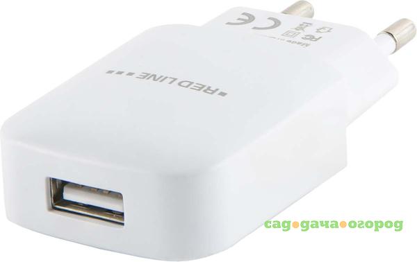 Фото Сетевое зарядное устройство Red Line NTC-2.4А кабель USB+Lightning белый