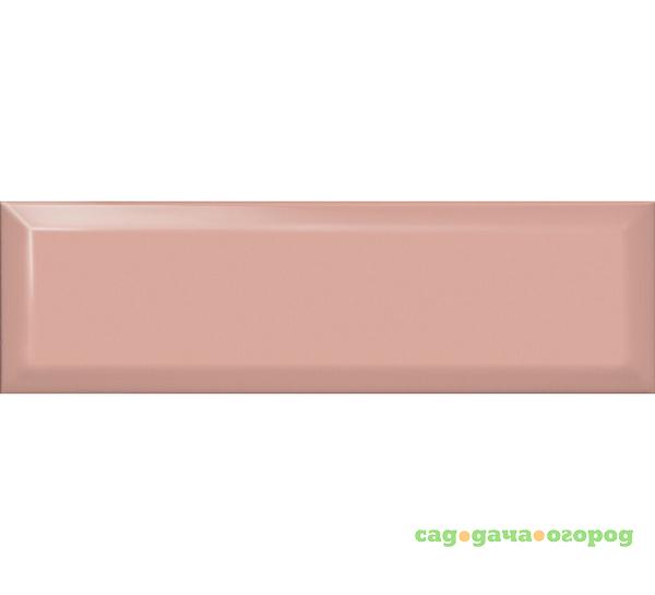 Фото Плитка Kerama Marazzi Аккорд розовый светлый грань 8,5x28,5 см 9025