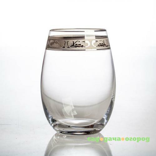 Фото Набор стаканов для воды CRYSTALITE BOHEMIA, MERGUS, 560 мл, 6 предметов, с золотым узором