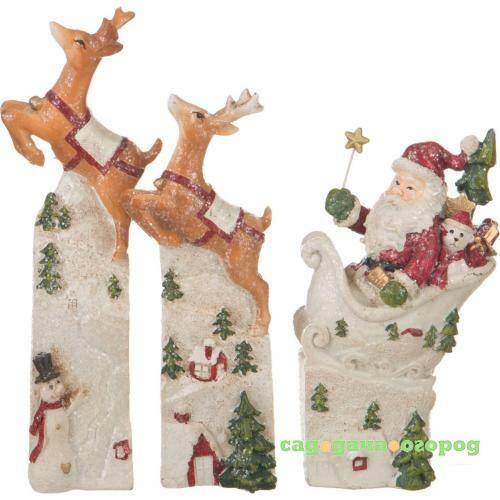 Фото Набор декоративных фигурок Lefard, Рождество, 3 предмета