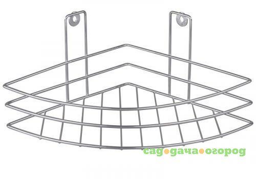 Фото Полка для ванной ROSENBERG, 20*20*11 см, угловая