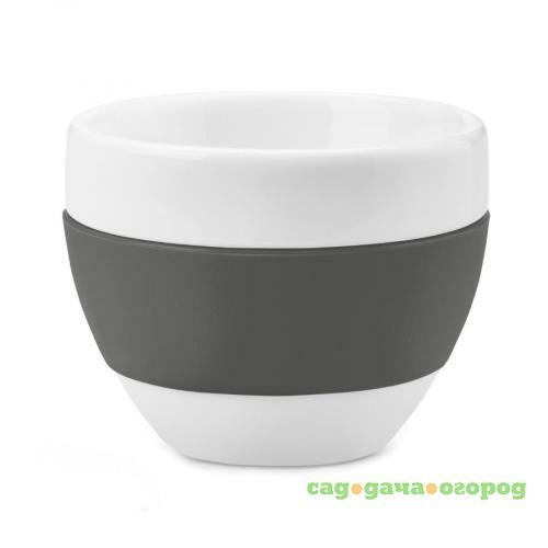 Фото Чашка для капучино koziol, AROMA, 100 мл, темно-серый