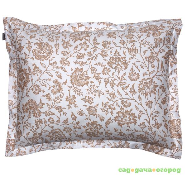 Фото Наволочка Gant Home CROYDON FLOWER, 50x70 см., цвет бежевый, 100% египетский хлопок