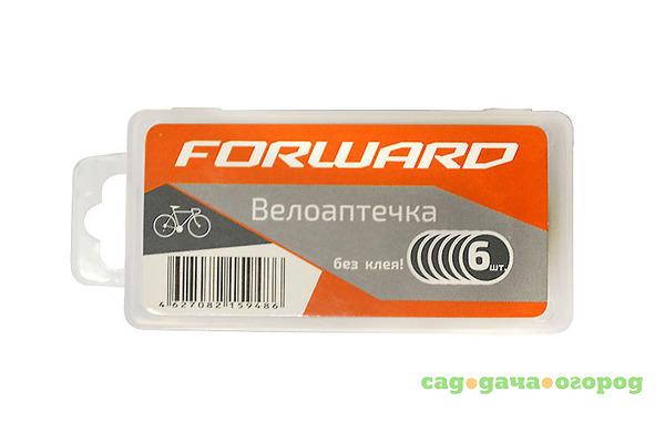 Фото Аптечка велосипедная, YP3205C-C, бокс пластиковый, заплатки, 6 шт., FORWARD (RT5PTCH60004)