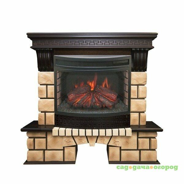 Фото Real-Flame Stone Brick 25/25,5 с очагом Firefield 25 S IR