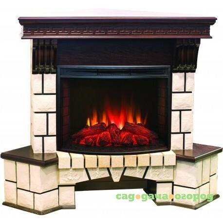 Фото Real-Flame Stone Corner new 25 с очагом Evrika 25,5 LED