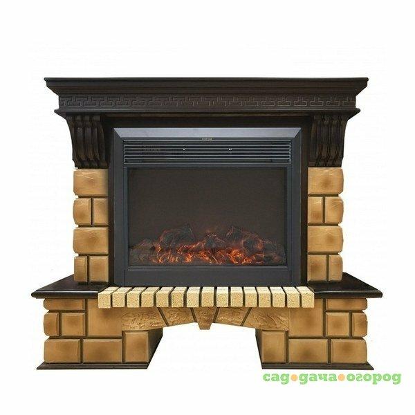 Фото Real-Flame Stone Brick 26 с очагом Moonblaze lux Bl/Br