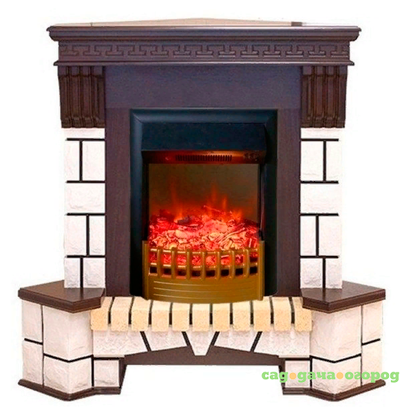 Фото Real-Flame Stone Corner new STD/EUG AO (DN) с очагом Rimini