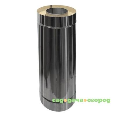 Фото Сэндвич труба для дымохода оцинкованная сталь Eco Flue 1 мм D300х200мм L0,5 м