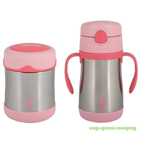 Фото Набор Thermos b3000+bs535 pk из 2 термоса ,  2 крышки,1 ручка-насадка, 1салфетка