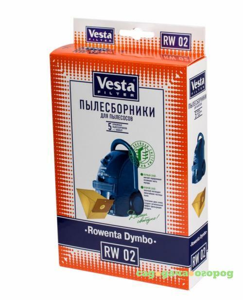 Фото Комплект пылесборников Vesta FILTER, RW 02, 5 шт