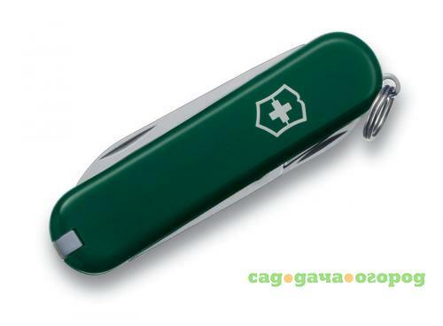 Фото Нож-брелок VICTORINOX, Classic, SD, 5,8 см, 7 функций, зеленый