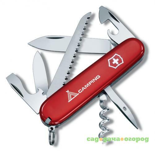 Фото Перочинный нож VICTORINOX, Camper, 9 см, 13 функций, красный